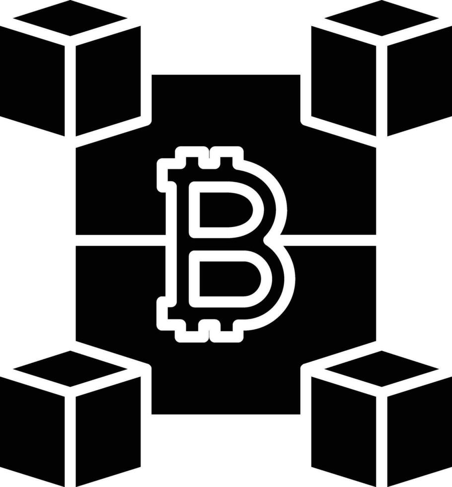 ícone do vetor blockchain