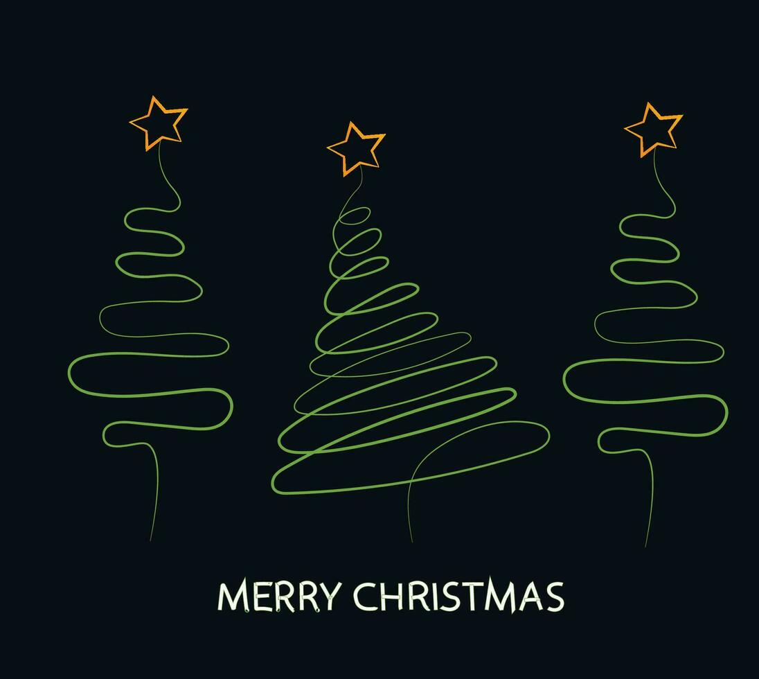 alegre Natal pinho árvore vetor ilustração
