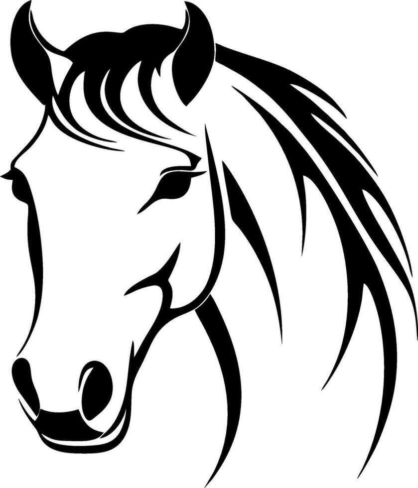 Prêmio vetor cavalo logotipo Projeto cavalo vetor