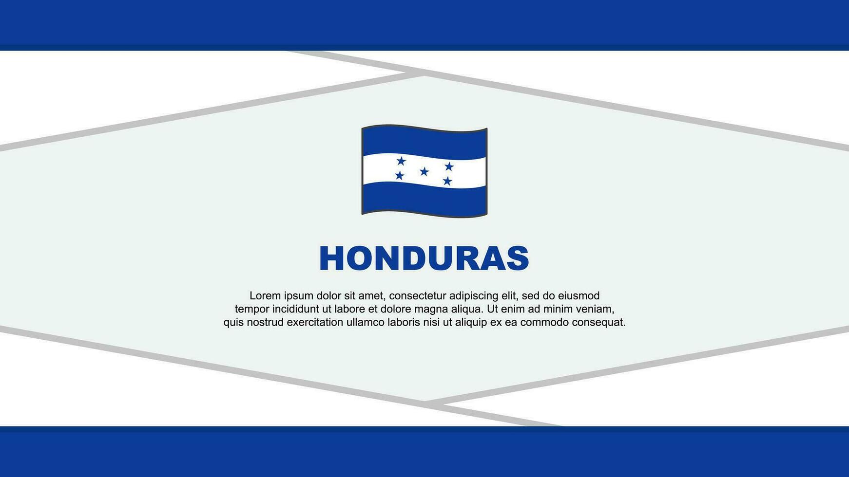 Honduras bandeira abstrato fundo Projeto modelo. Honduras independência dia bandeira desenho animado vetor ilustração. vetor