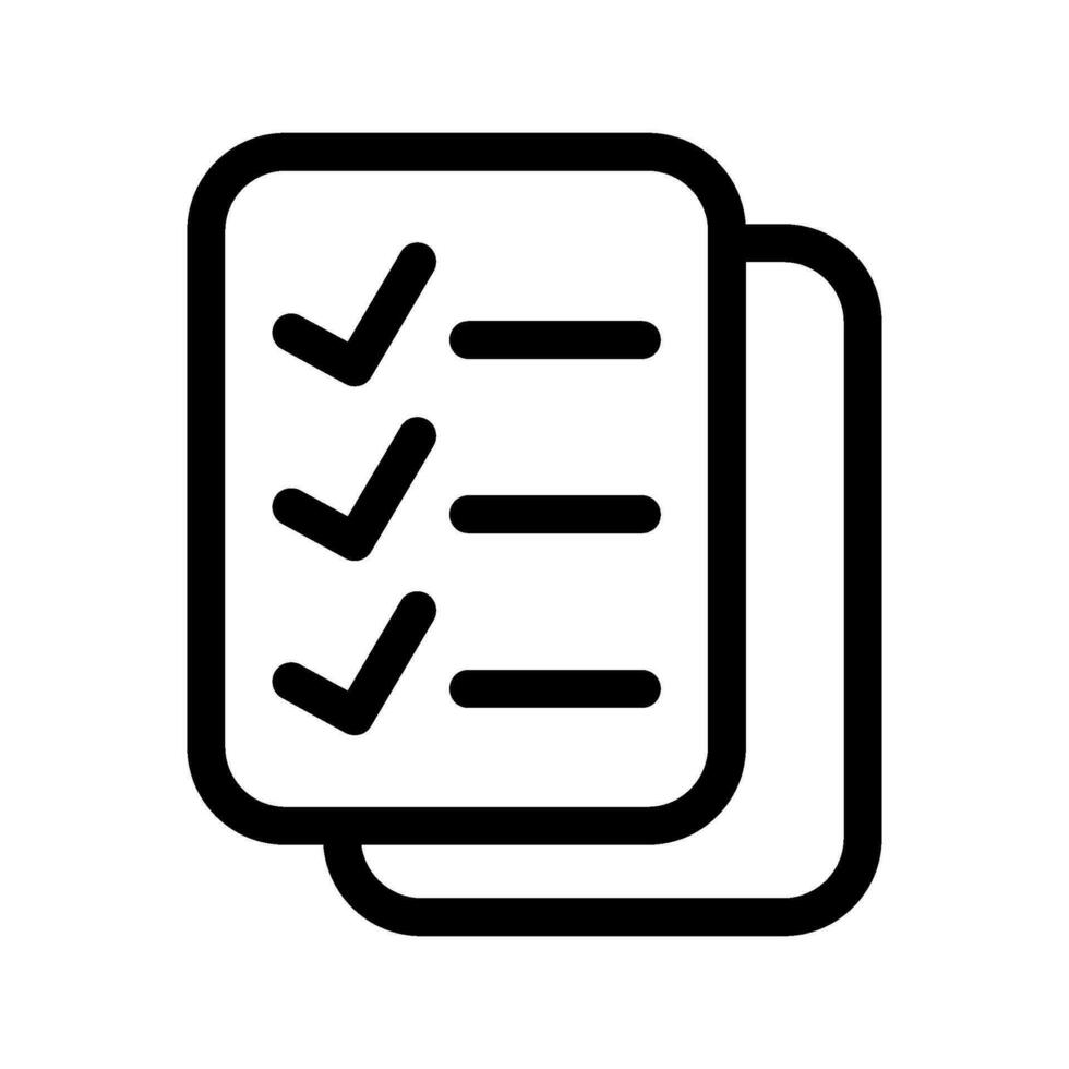 lista de controle ícone vetor símbolo Projeto ilustração
