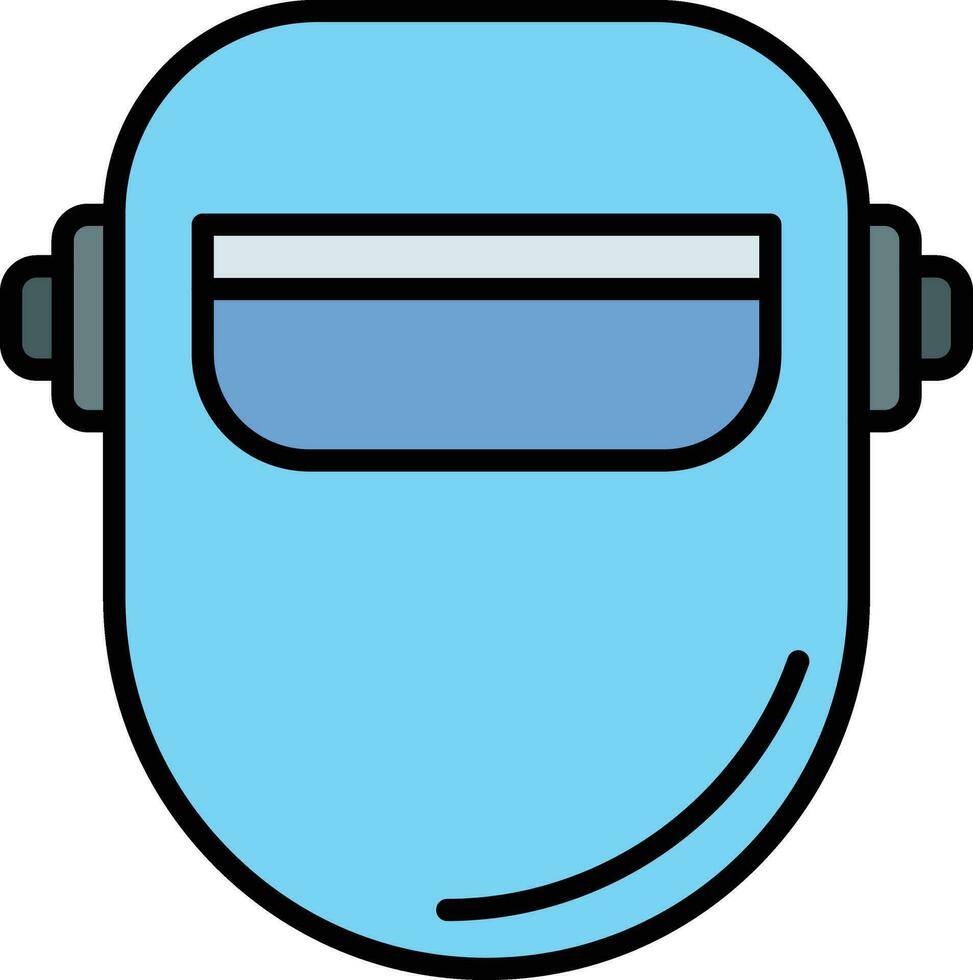 ícone de vetor de máscara de soldagem