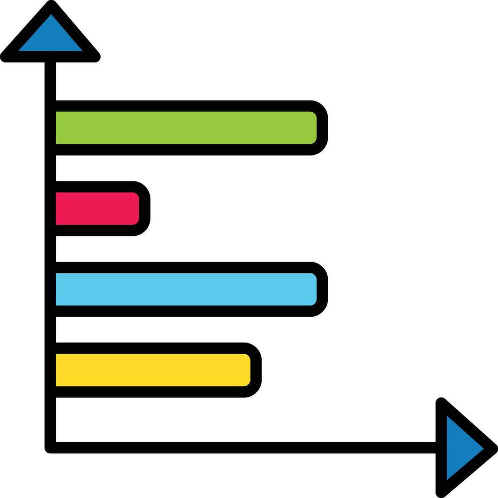 horizontal Barra gráfico vetor ícone