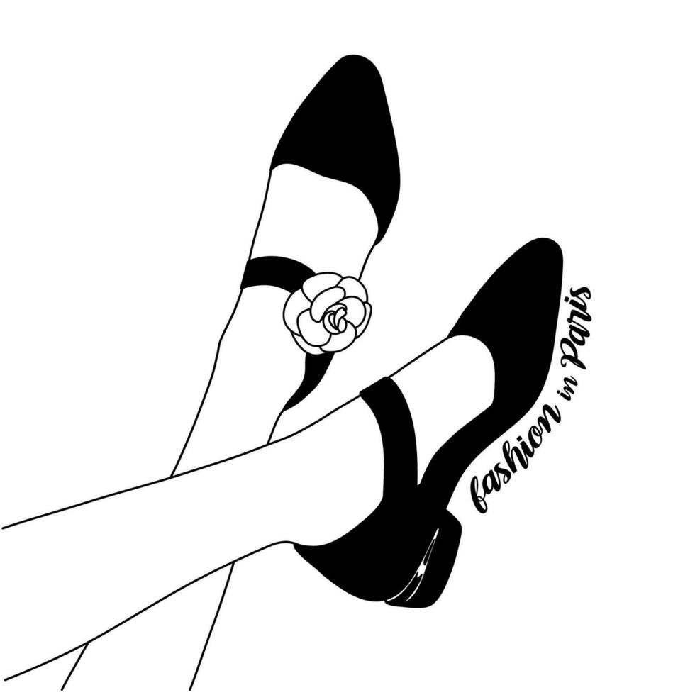 moda sapatos mão desenhado vetor ilustração
