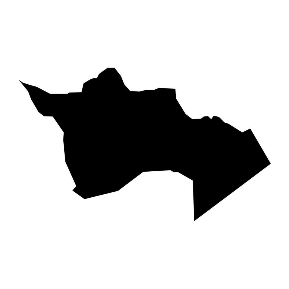 djanet província mapa, administrativo divisão do Argélia. vetor