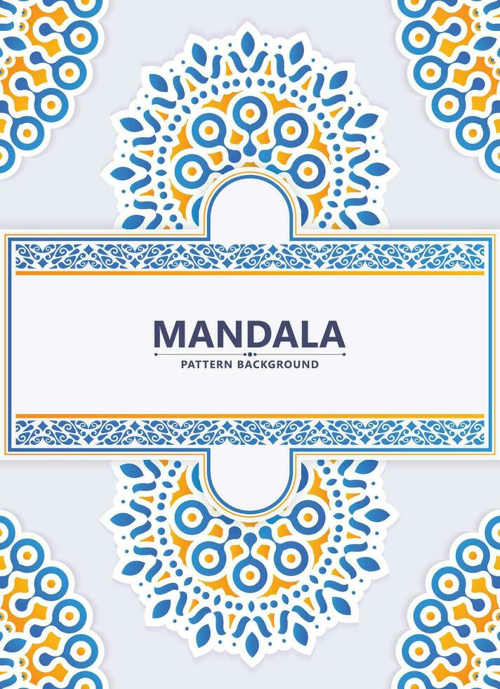 colorida decorativo mandala estilo fundo vetor