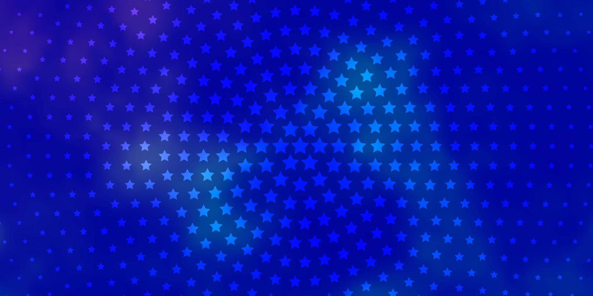 layout de vetor rosa claro, azul com estrelas brilhantes.