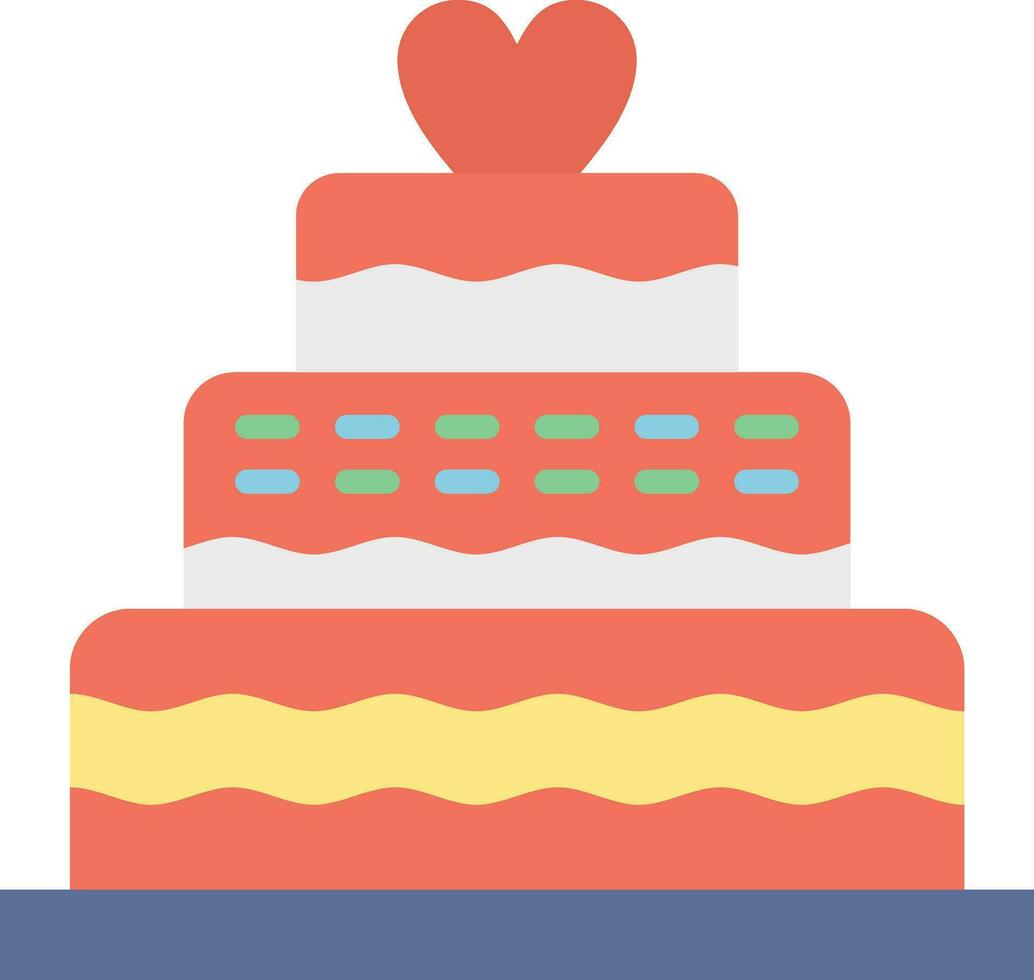 ícone de vetor de bolo de casamento