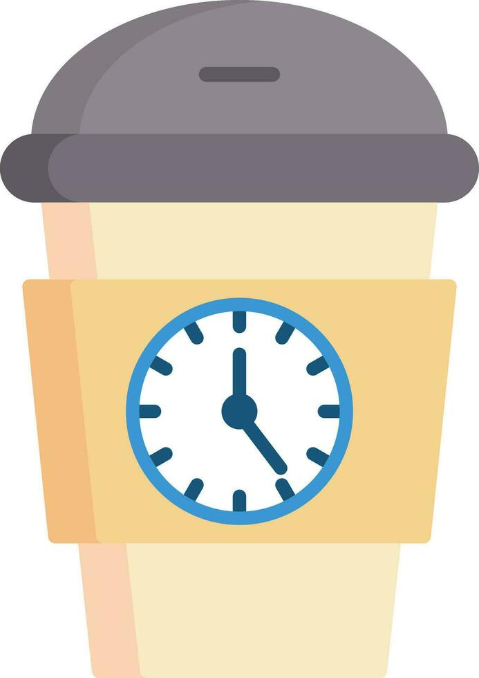 ícone de vetor de hora do café