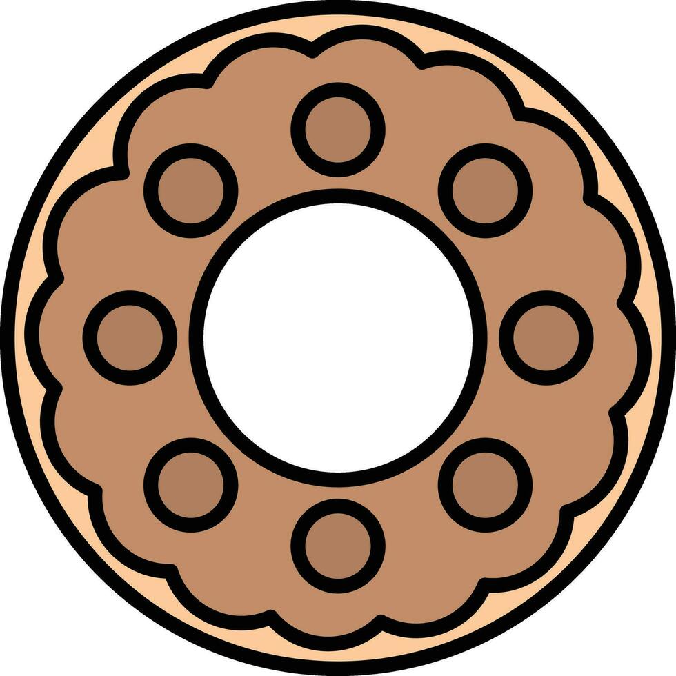 ícone de vetor de donut