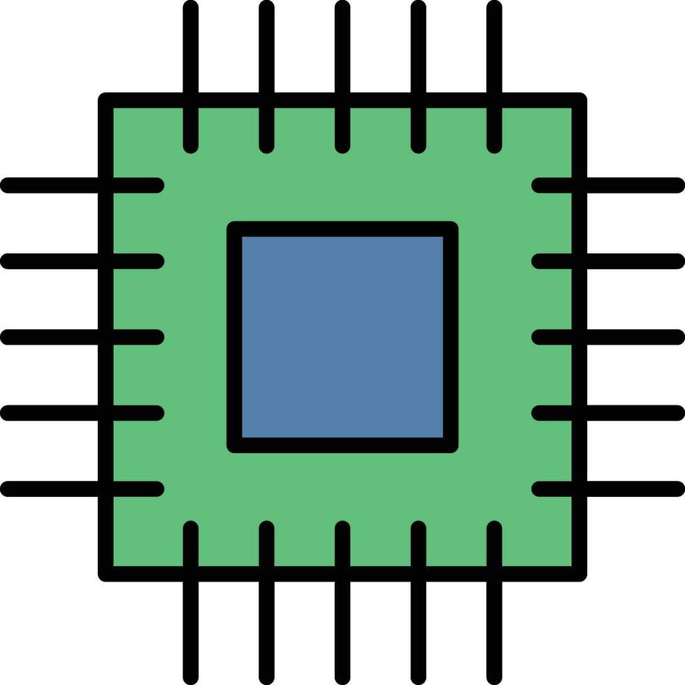 microprocessador vetor ícone
