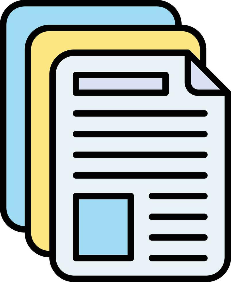 ícone do vetor de documentos
