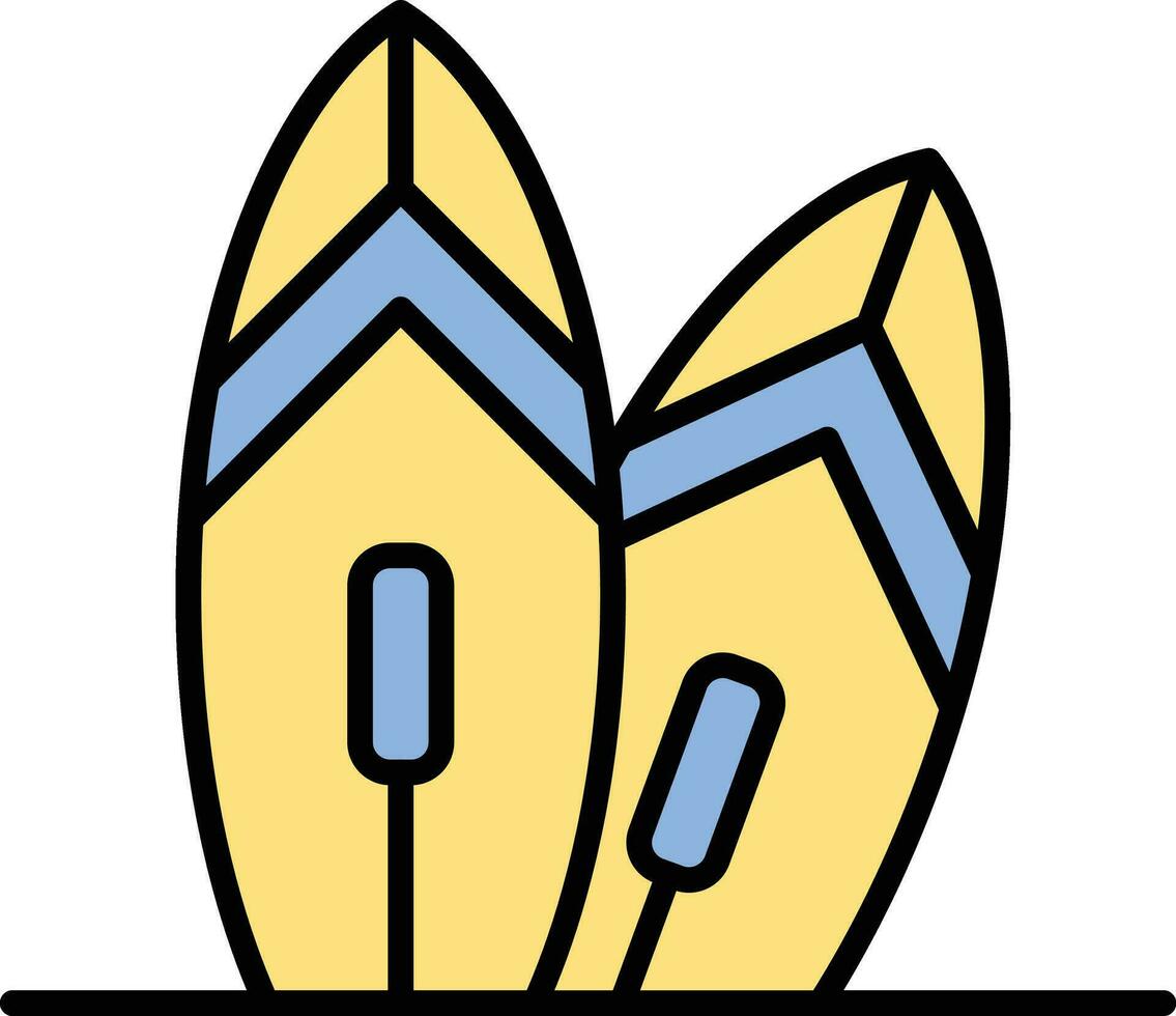 ícone de vetor de surf