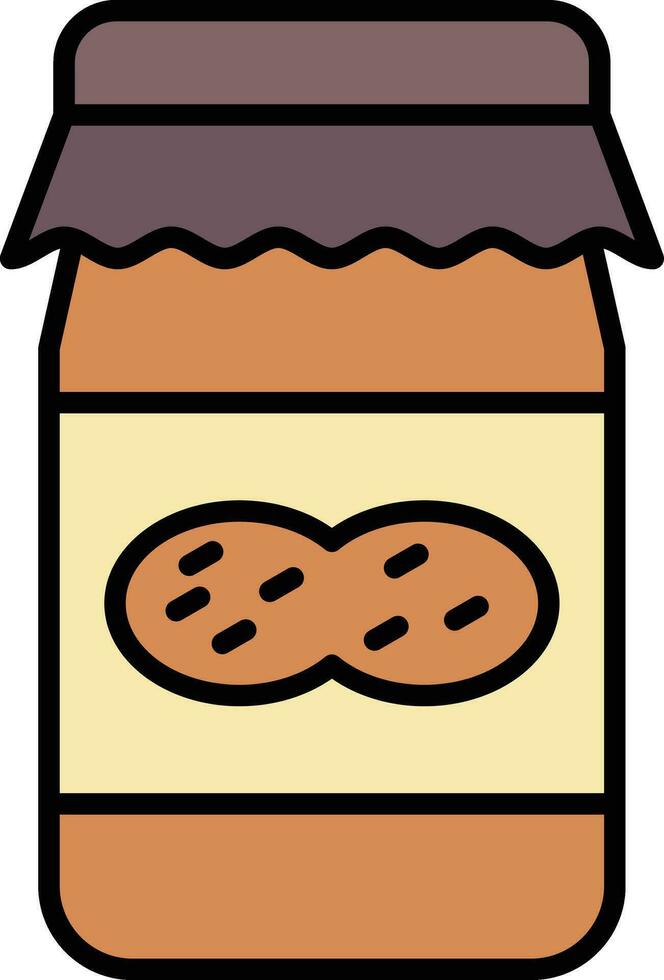 ícone de vetor de manteiga de amendoim