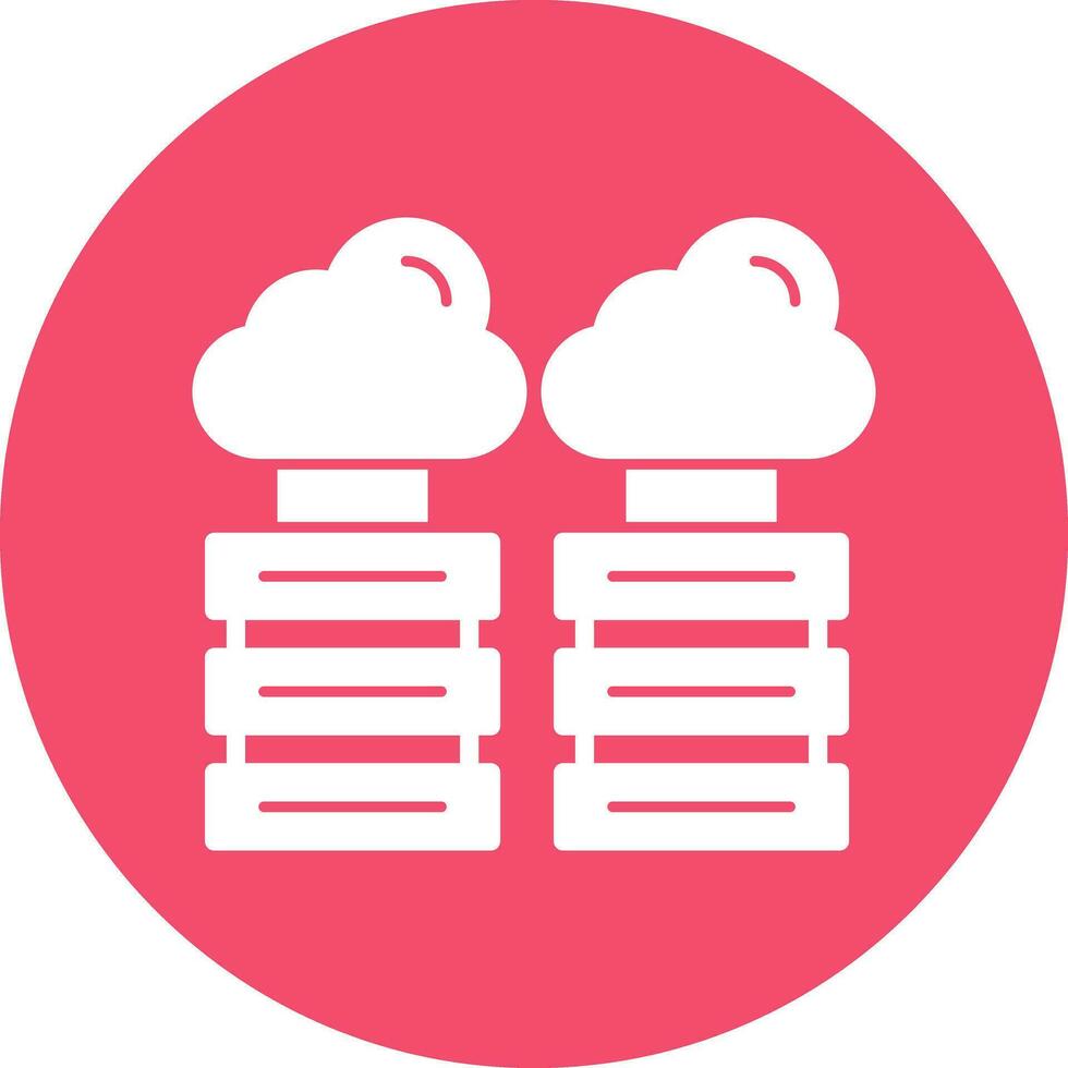 design de ícone de vetor de armazenamento em nuvem