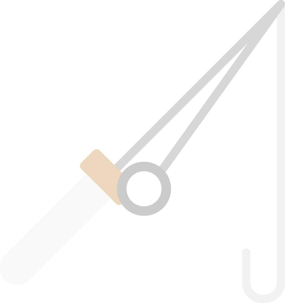 design de ícone de vetor de vara de pesca