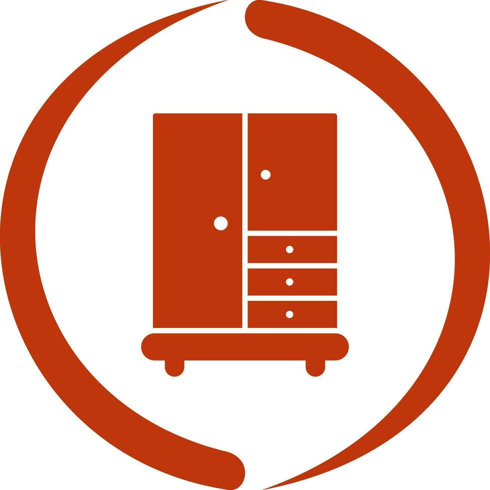 ícone de vetor de armário