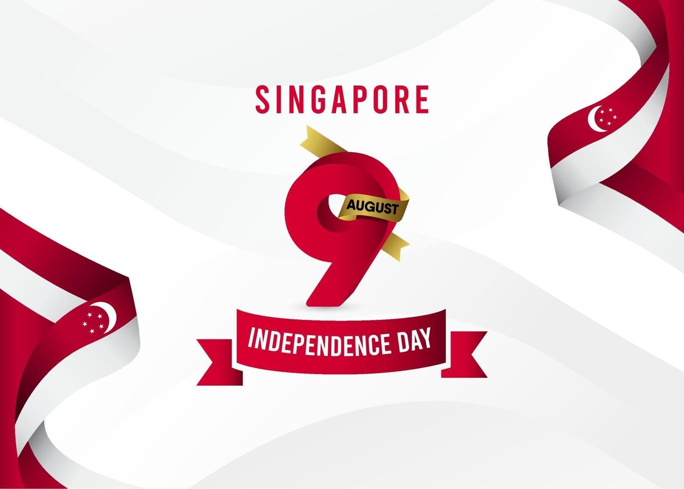 modelo de banners de bandeira de faixa de opções de Singapura. vetor