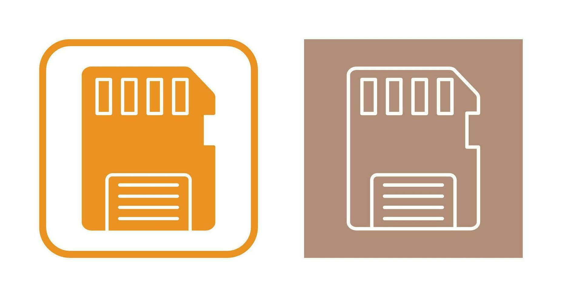 ícone de vetor de cartão de memória