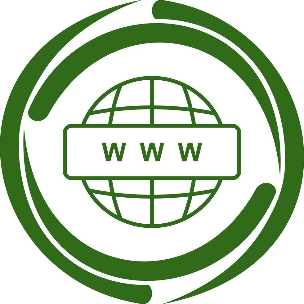 ícone de vetor da world wide web