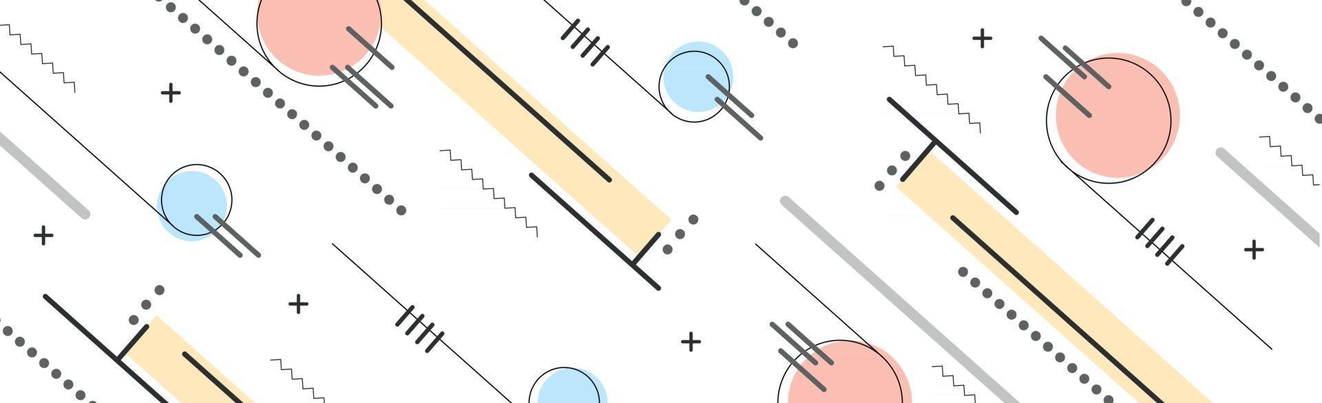 fundo abstrato com diferentes formas geométricas vetor