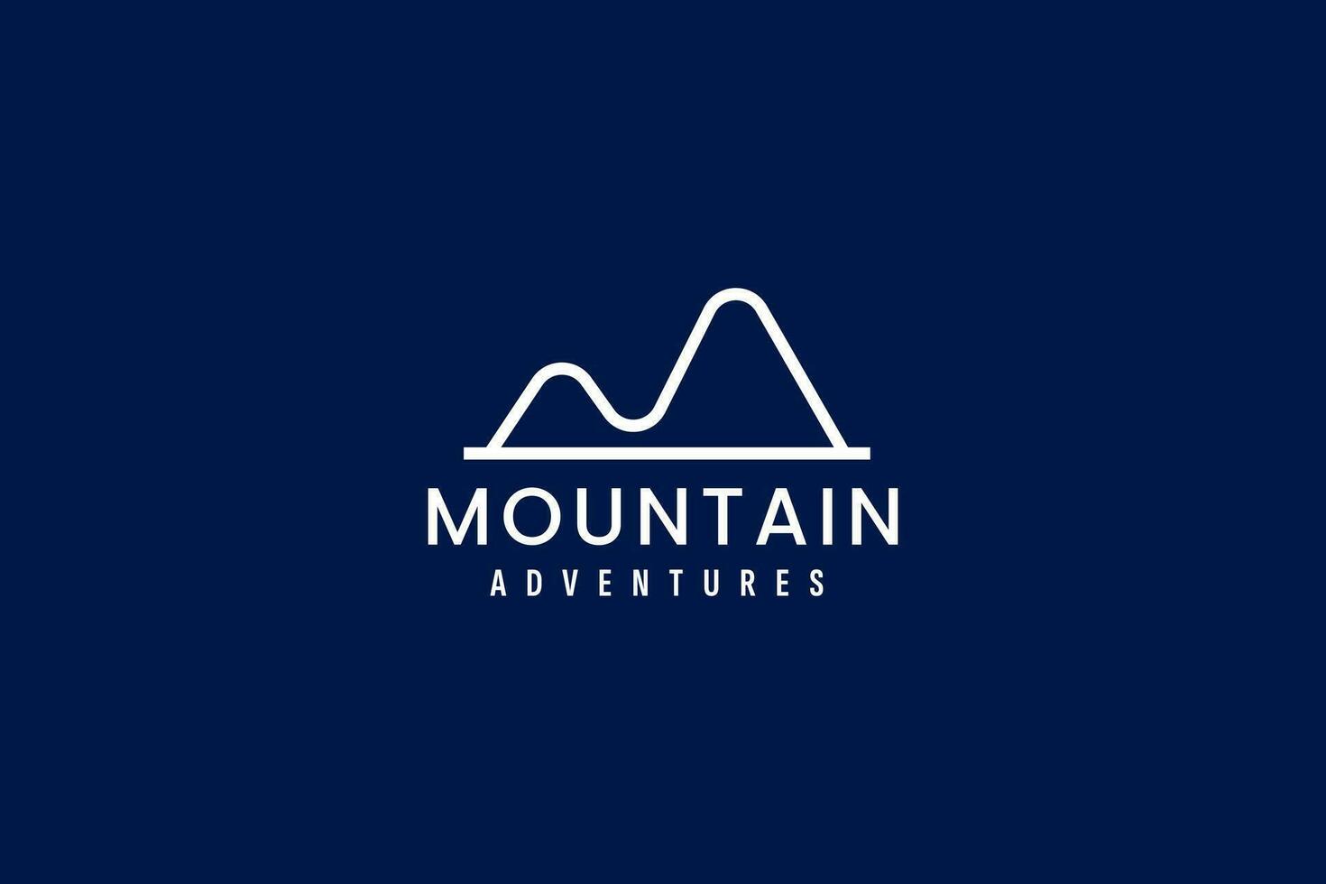 montanha aventura logotipo vetor ícone ilustração