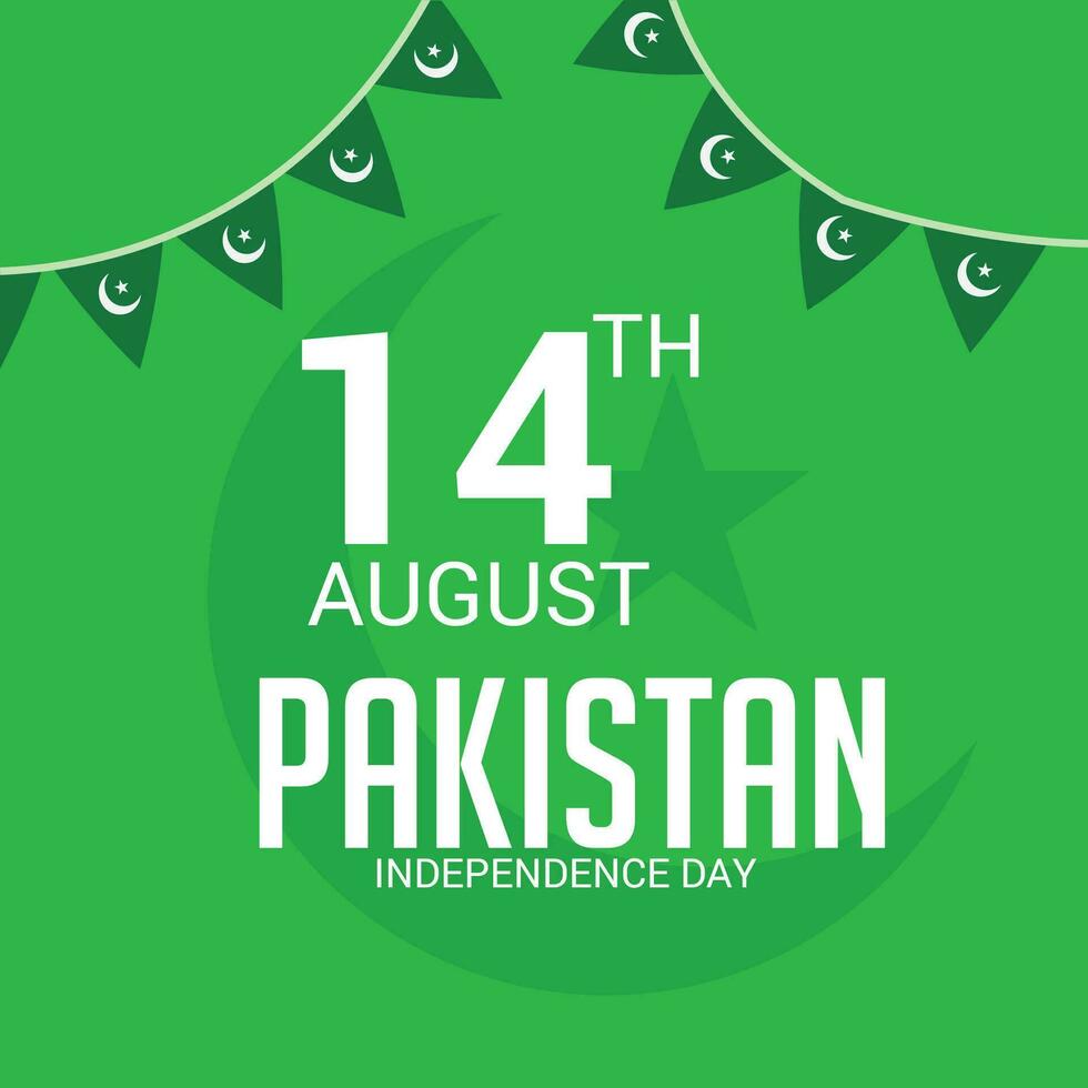 vetor ilustração do uma fundo para Paquistão independência dia.