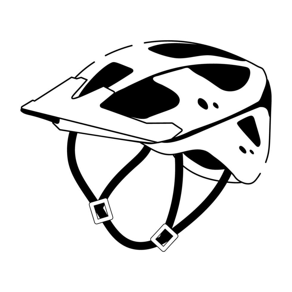 capacete de ciclismo na moda vetor