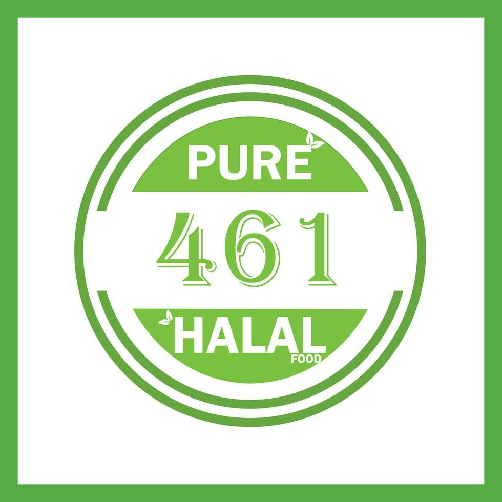 Projeto com halal folha Projeto 461 vetor
