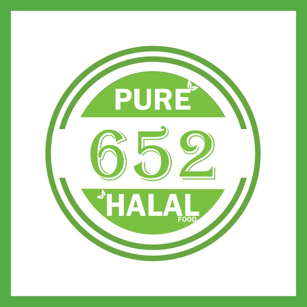 Projeto com halal folha Projeto 652 vetor