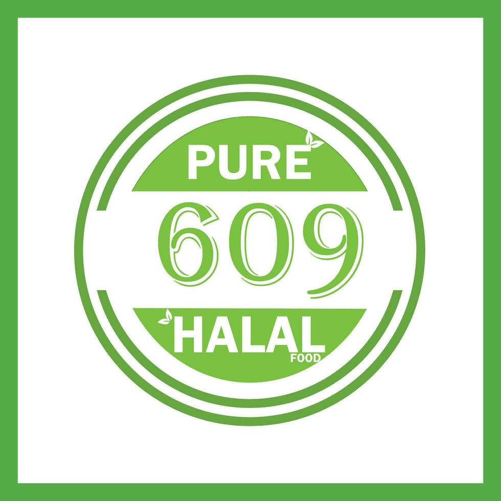 Projeto com halal folha Projeto 609 vetor