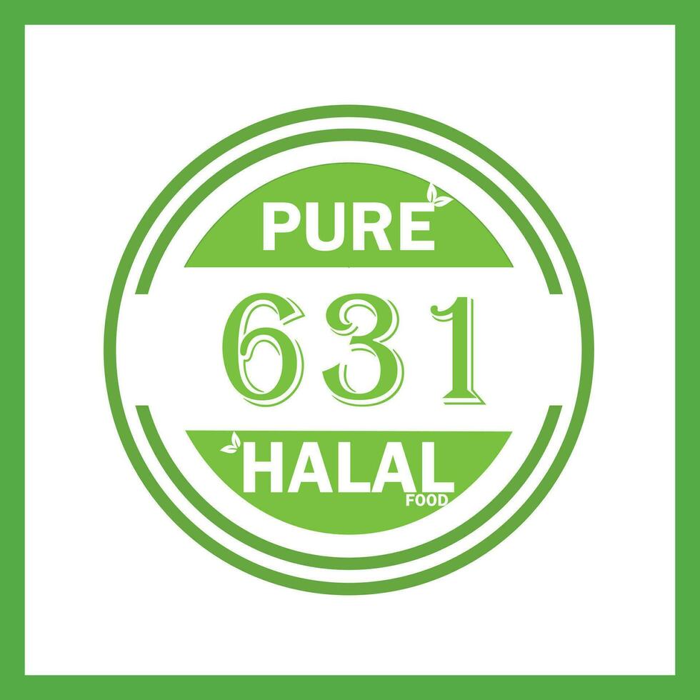 Projeto com halal folha Projeto 631 vetor