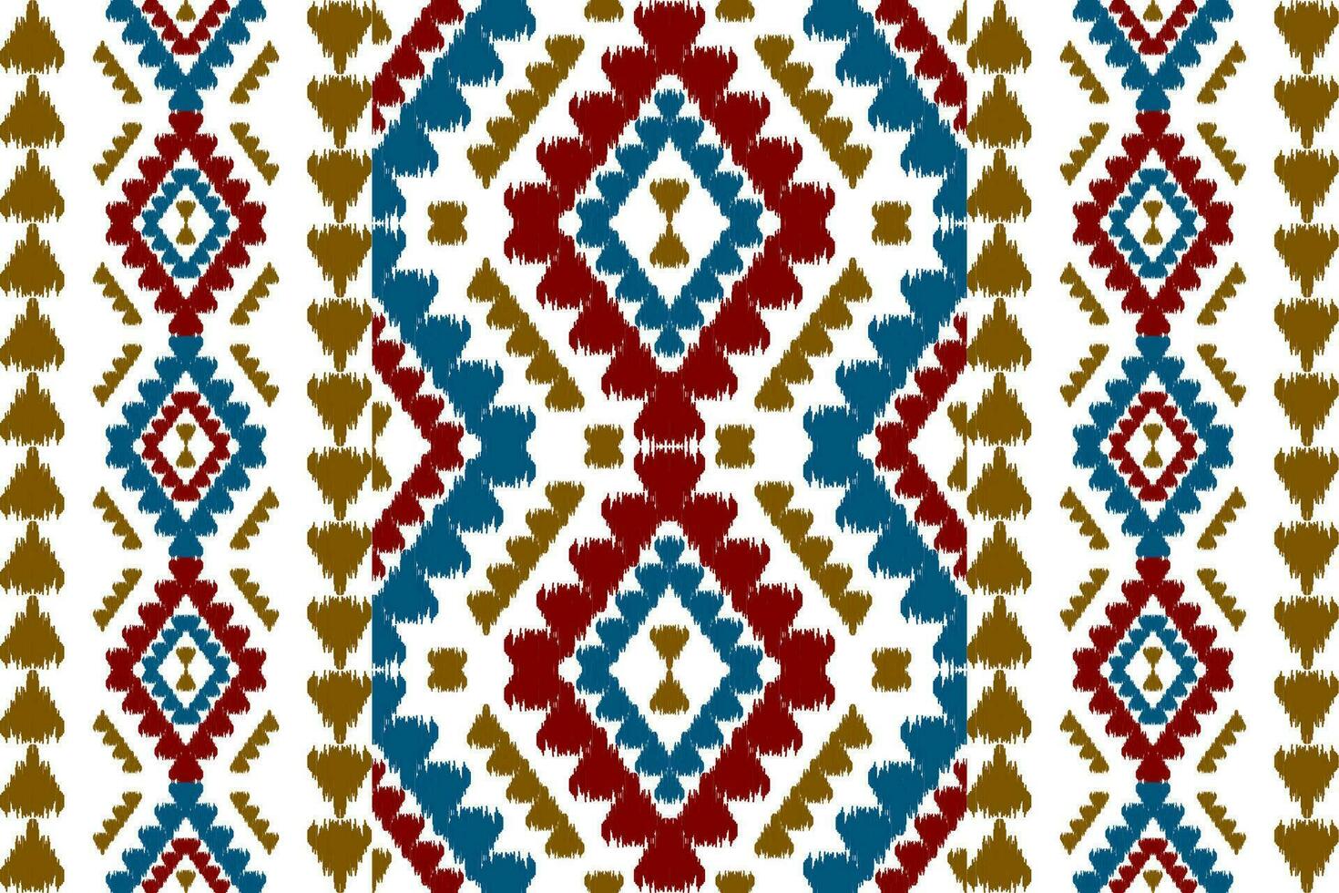 tapete étnico ikat arte padrão. sem costura padrão geométrico étnico ikat em tribal. estilo mexicano. vetor