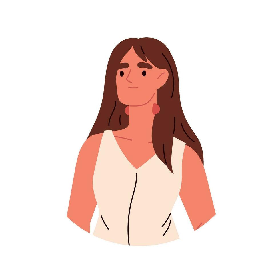 doente pessoa personagem definir. mulher com gripe e gripe sintomas. personagens com febre, dor de cabeça, e frio. plano ilustrações isolado em branco fundo. vetor