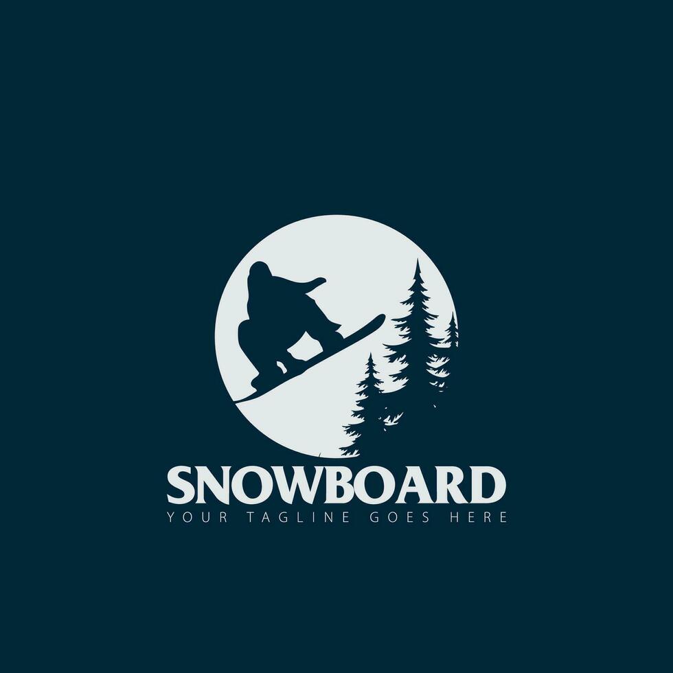 snowboard logotipo vetor