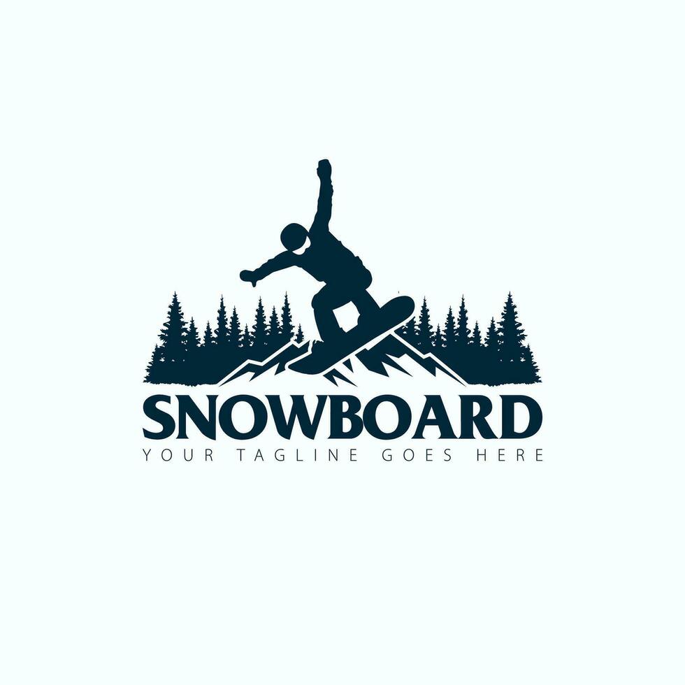 snowboard logotipo vetor