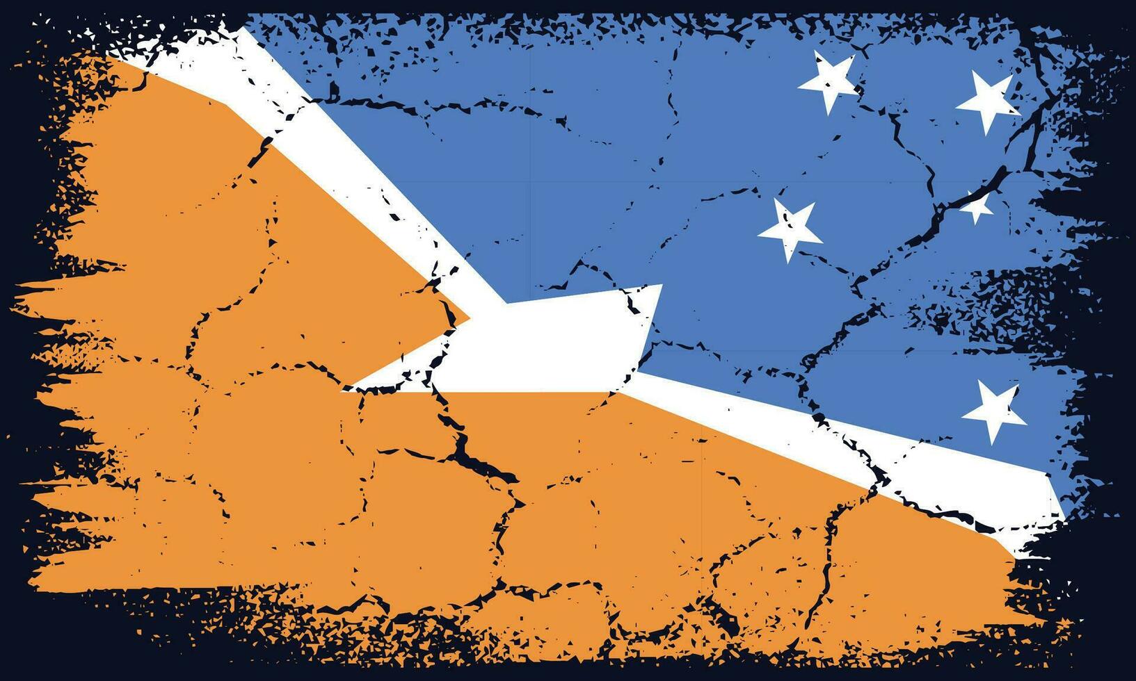 plano Projeto grunge Terra del fuego bandeira fundo vetor