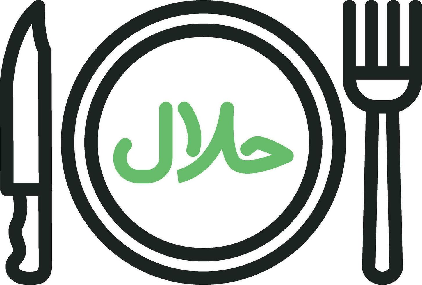 halal Comida ícone vetor imagem. adequado para Móvel aplicativos, rede apps e impressão meios de comunicação.