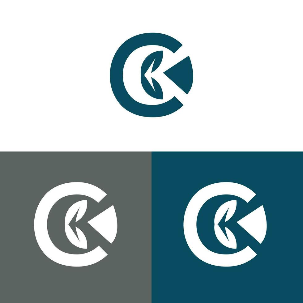 carta c logotipo Projeto conceito negativo espaço estilo. abstrato placa construído a partir de Verifica marcas. vetor elementos modelo ícone.