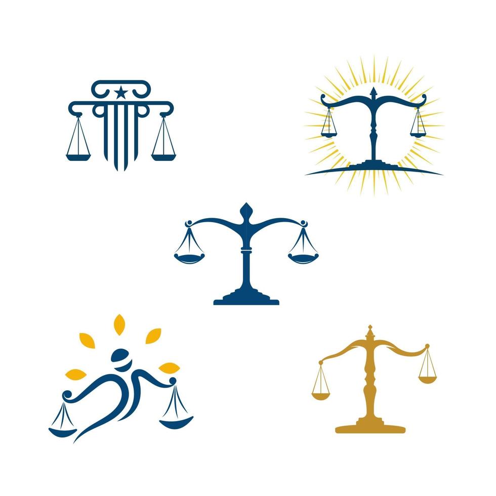 vetor de modelo de ícone de escritório de advocacia de justiça