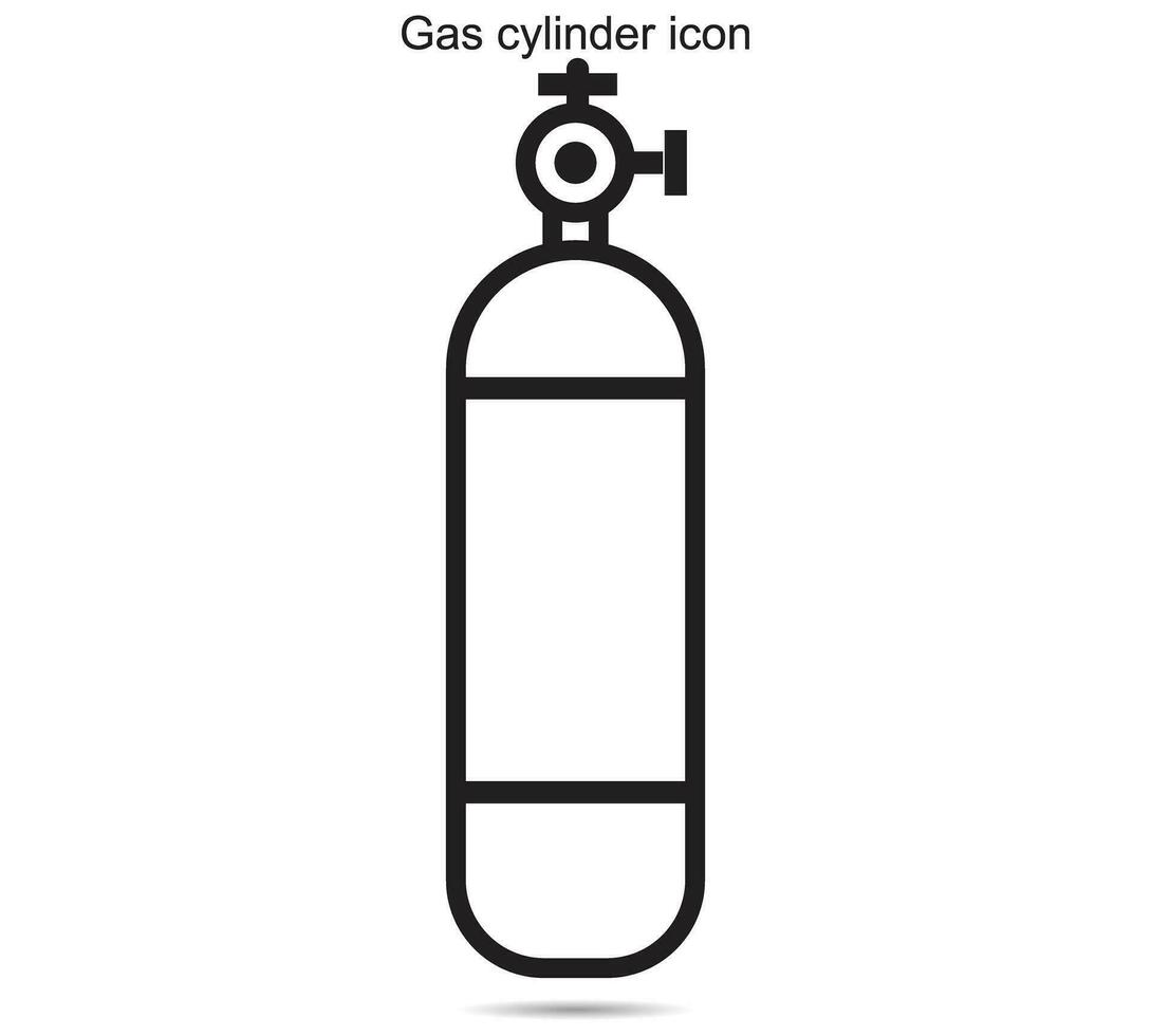gás cilindro ícone, vetor ilustração