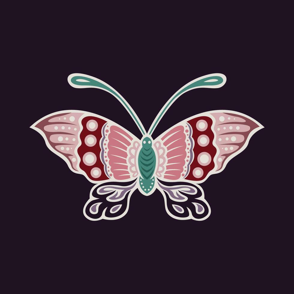 javanese borboleta ícone vetor imagem ilustração
