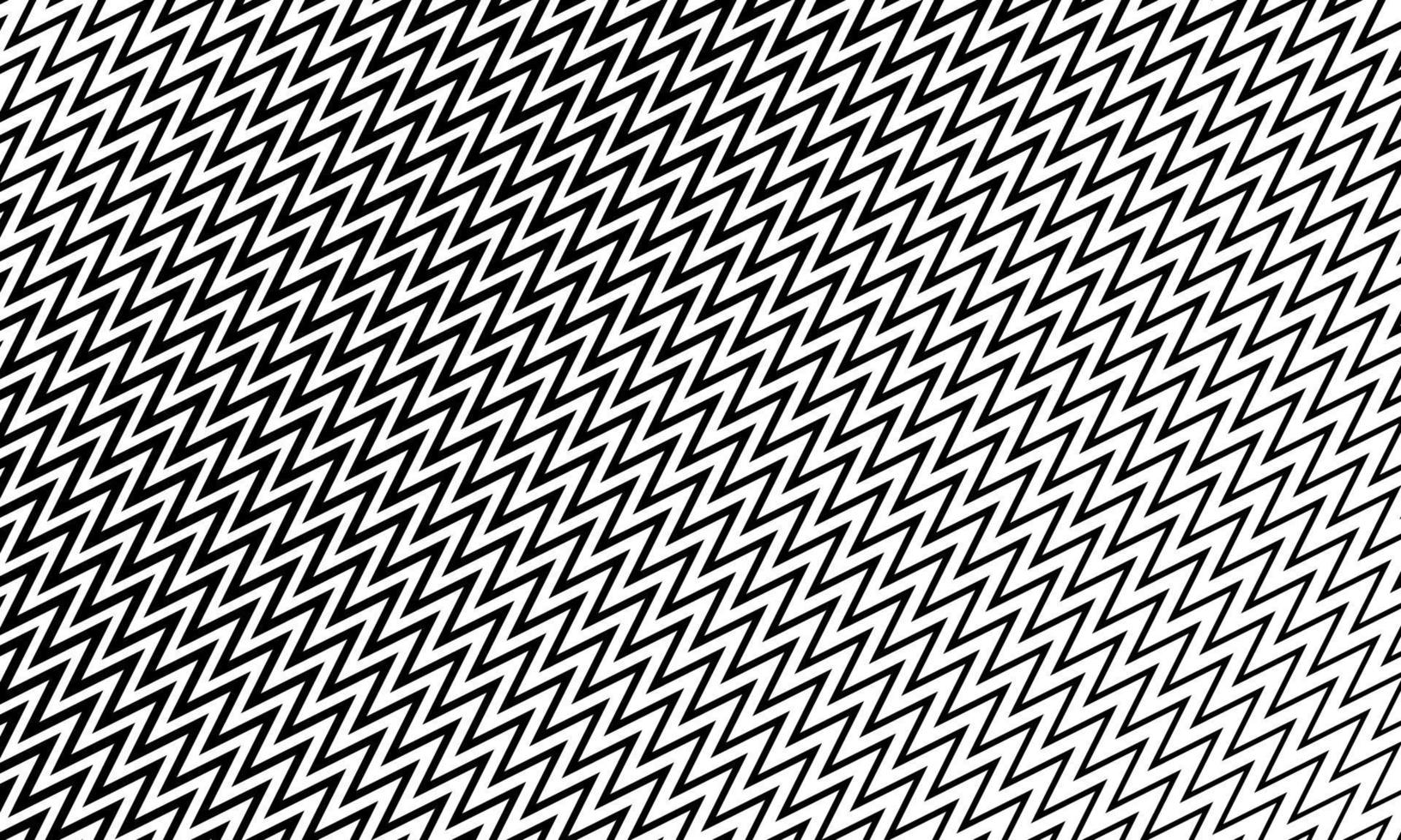 padrão moderno de linhas pretas em zigue-zague vetor