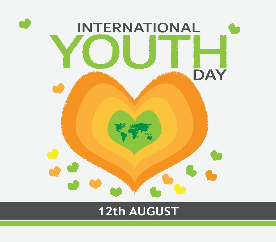 dia internacional da juventude vetor
