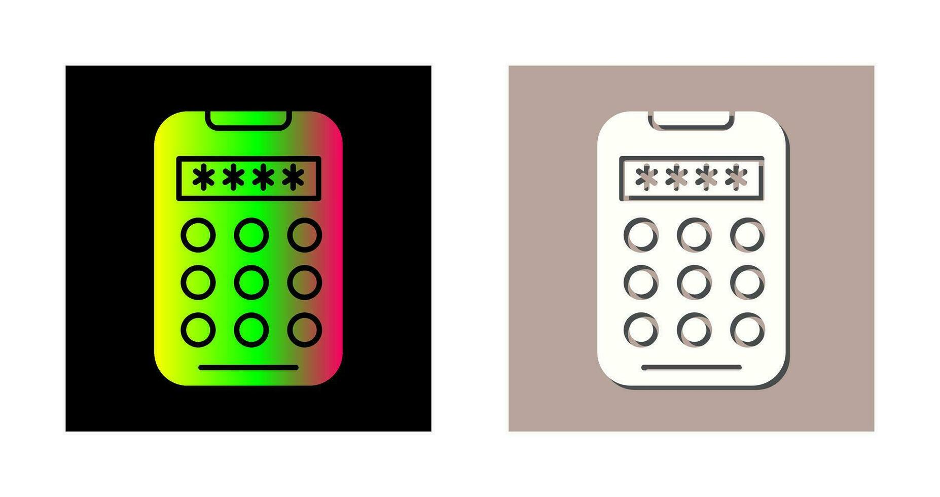 ícone de vetor de código pin