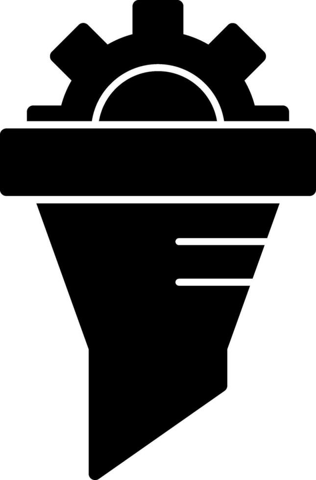 design de ícone de vetor de funil