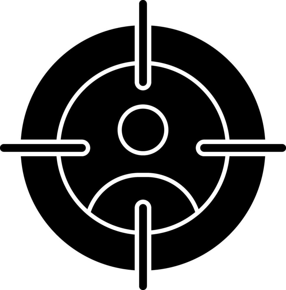 design de ícone de vetor de alvo