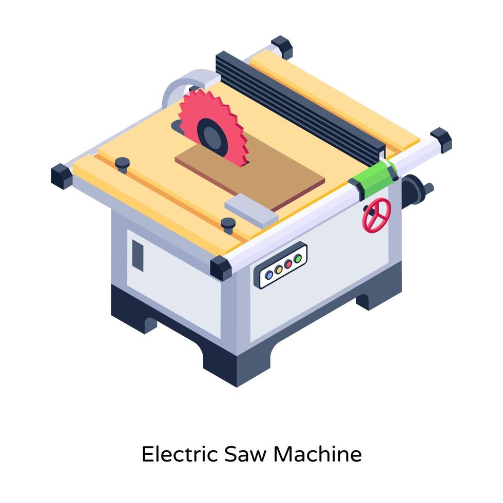 máquina de serra elétrica vetor