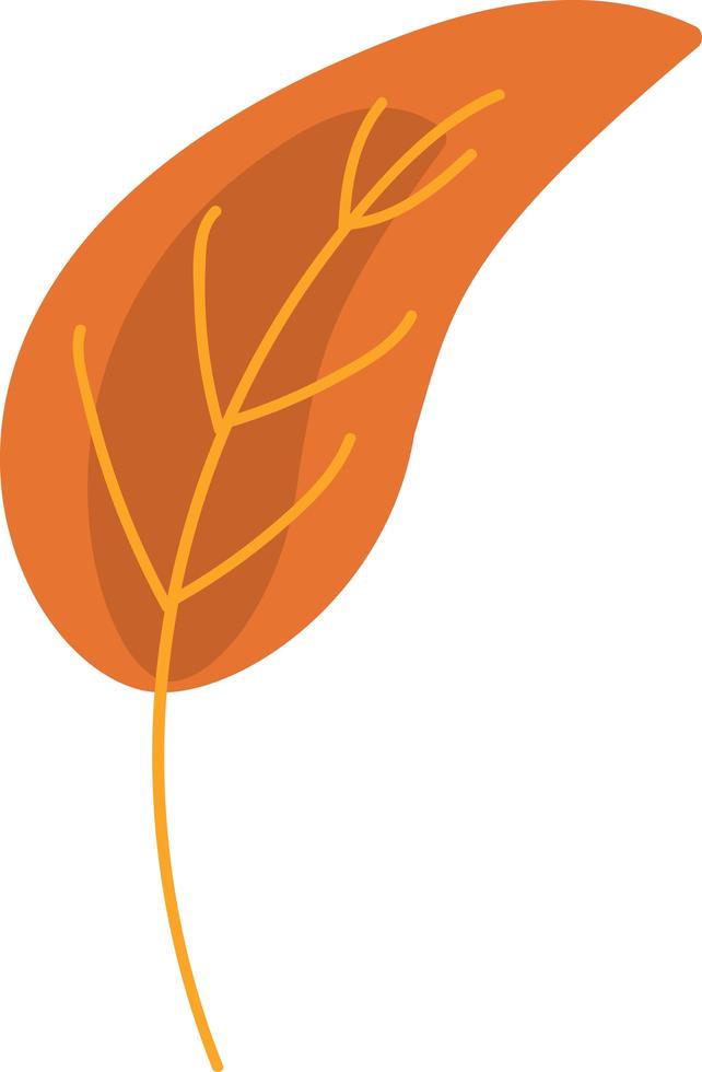 maple secado folha de laranja jardim eco natureza vetor