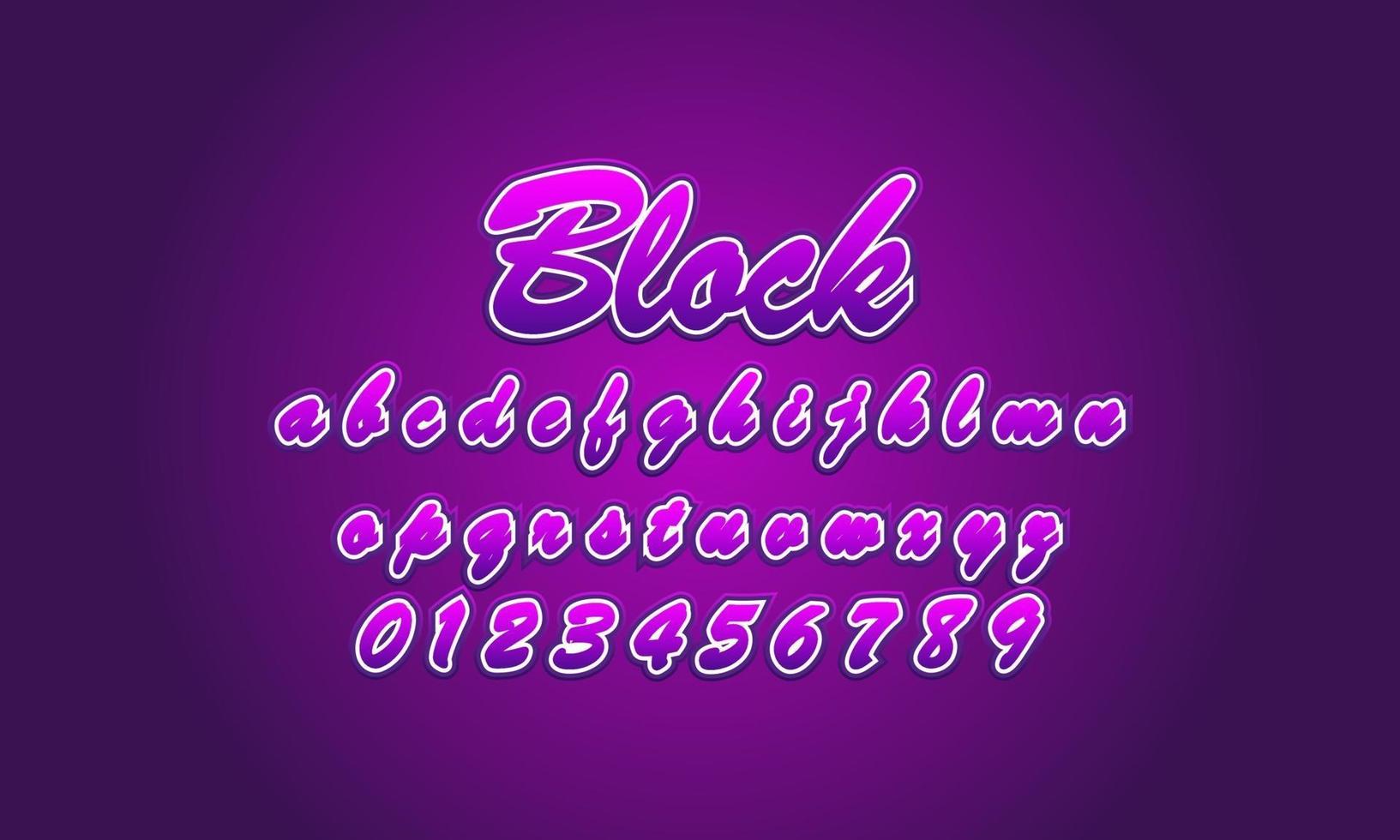 bloco de letras do alfabeto vetor